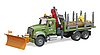 MACK Granite Timber truck with 3 trunks