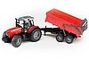 Massey Ferguson 7480 avec remorque à benne basculante