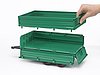Remolque de eje tándem con caja de carga desmontable