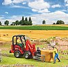 Schäffer Compact loader 2630 with bale gripper + bale