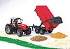 Massey Ferguson 7480 avec remorque à benne basculante