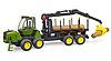 John Deere 1210E Forwarder with 4 trunks and grab