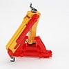Loading crane with bearing holder and supports
