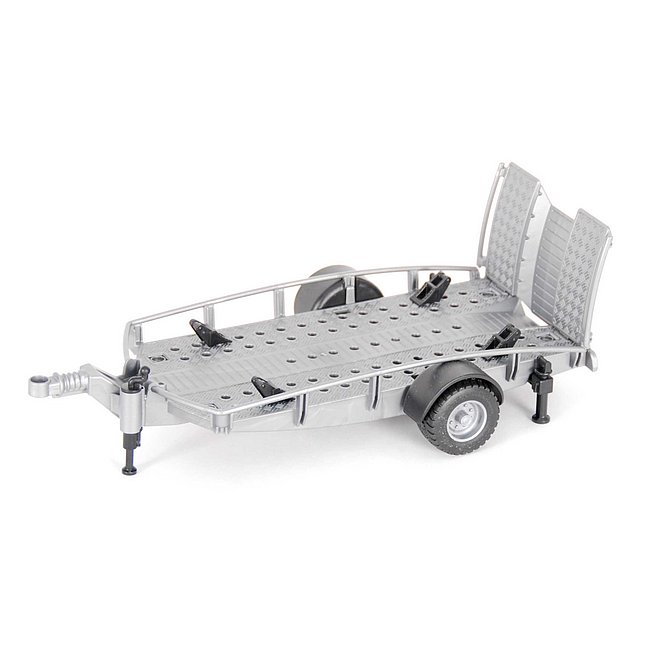 1/16 Single Axle Trailer by Bruder with Ramps 