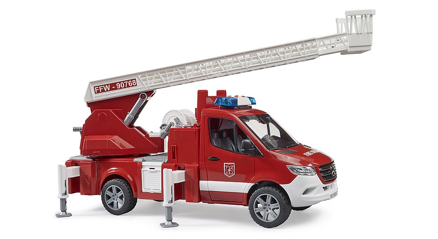 02673 MB Sprinter fire service with turntable ladder pump and light sound module