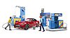 bworld filling station with vehicle and car wash