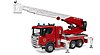 Camión de bomberos Scania Super 560R con escalera giratoria, bomba de agua y módulo de luces y sonido