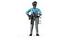 Policeman, dark skin, accessories