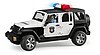 Jeep Wrangler Unlimited Rubicon Police vehicle with policeman and accessories