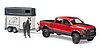 RAM 2500 Power Wagon with horse trailer and horse