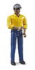 bworld Man, medium skin, blue jeans