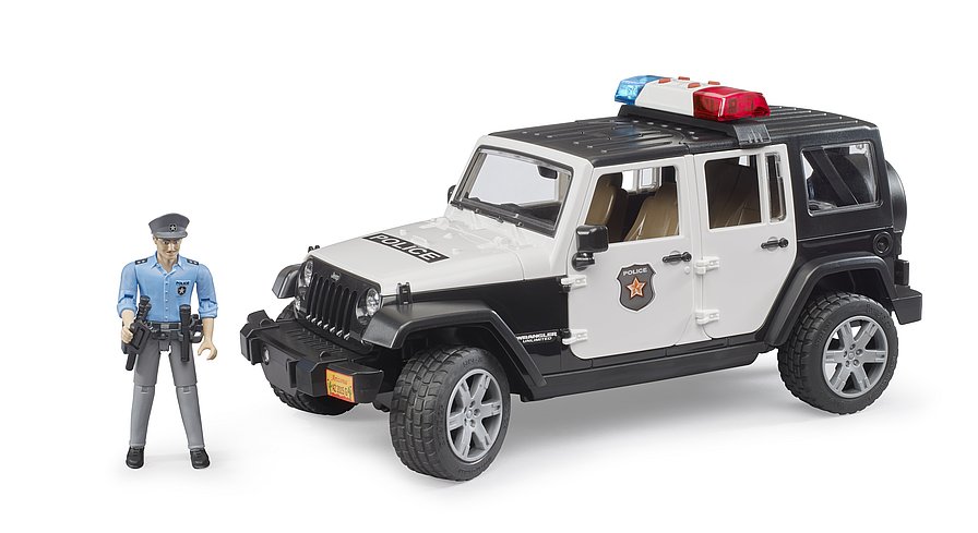 02526 Jeep Wrangler Unlimited Rubicon Police vehicle with policeman and accessories