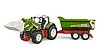Roadmax tractor with frontloader and rear tipper