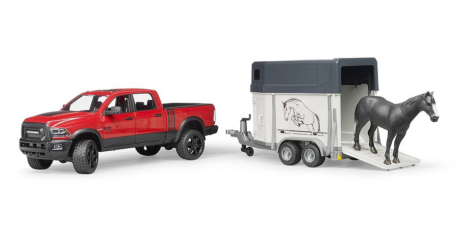 Details about   Bruder Toys RAM 2500 Power Wagon w/ Trailer Personal Water Craft & Driver 02503 