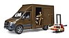 Camion UPS Mercedes Benz Sprinter avec conducteur et accessoires