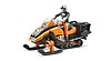 Snowmobil with driver and accessories