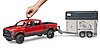 RAM 2500 Power Wagon with horse trailer and horse