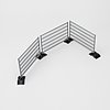 10 construction fences with 12 support legs