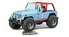 Jeep cross country racer bleue avec conducteur