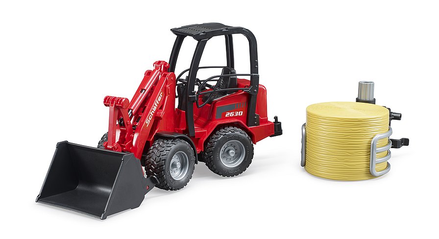 Cargador agrícola Schäffer 2630 con pinza para pac