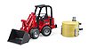 Schäffer Compact loader 2630 with bale gripper + bale