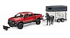 RAM 2500 Power Wagon with horse trailer and horse