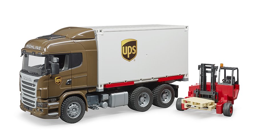 Bruder UPS Anhänger Wechselbrücke LKW Lastwagen Logistik 02538 03581 