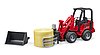 Schäffer Compact loader 2630 with bale gripper + bale