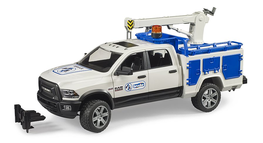 02509 RAM 2500 Service truck with rotating beacon light