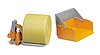 Accessories: Tractor dump box and forks