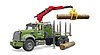 MACK Granite Timber truck with 3 trunks