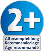 Recommended age: suitable from 2 years upwards for playing indoors and outdoors