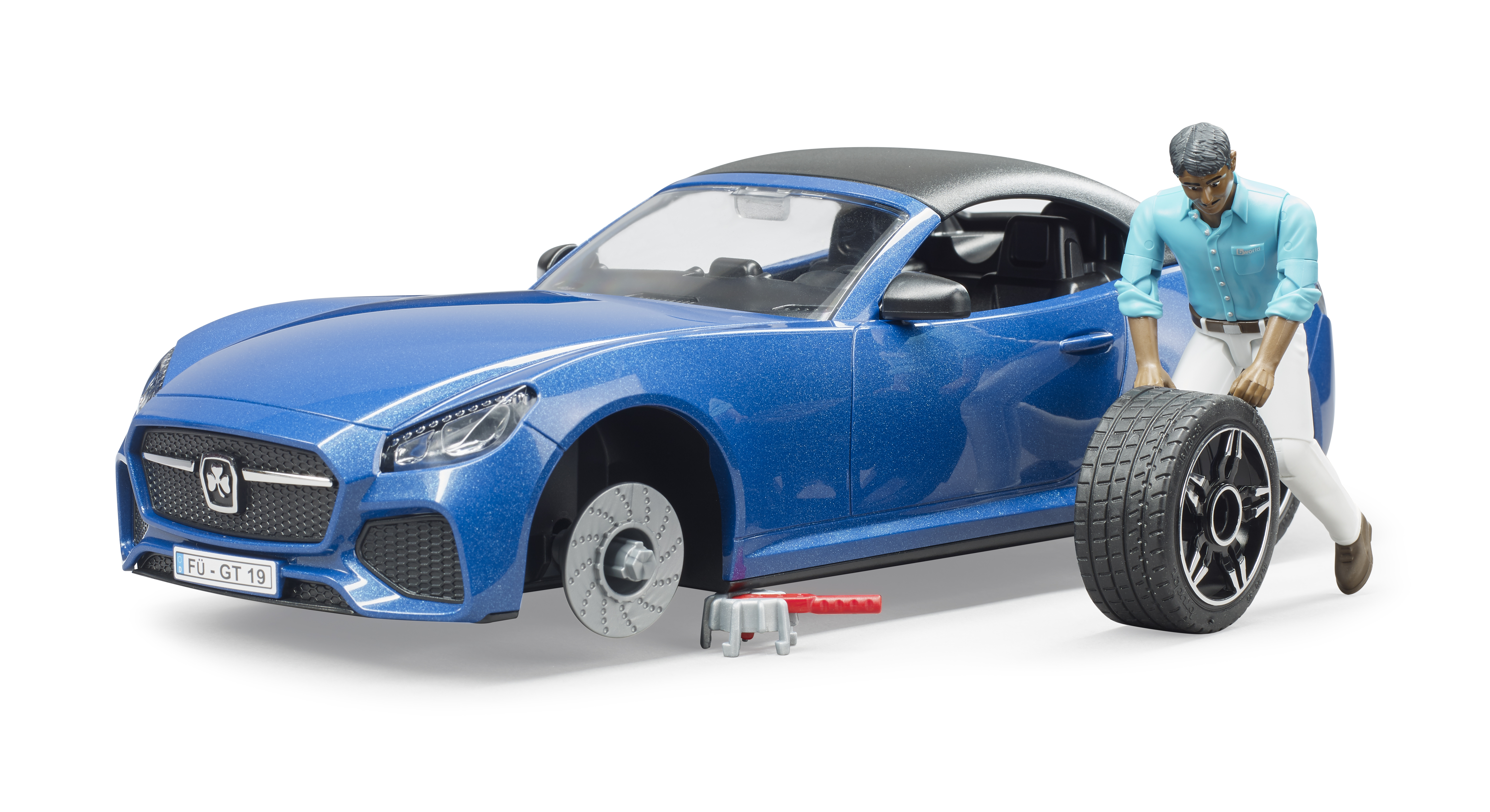 BRUDER roadster with driver
