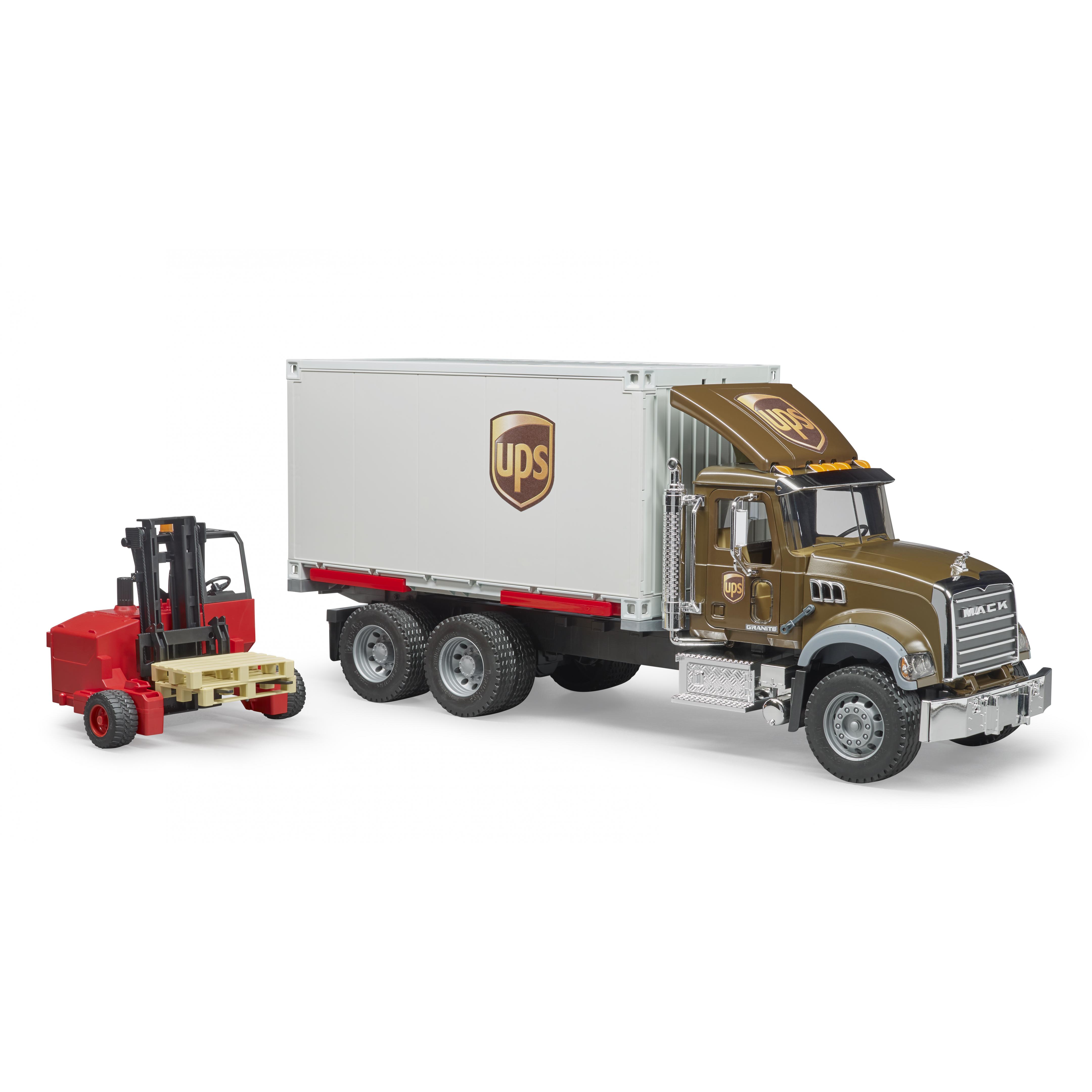 Camión MACK Granite de logística de UPS Camión MACK Granite de logística de UPS