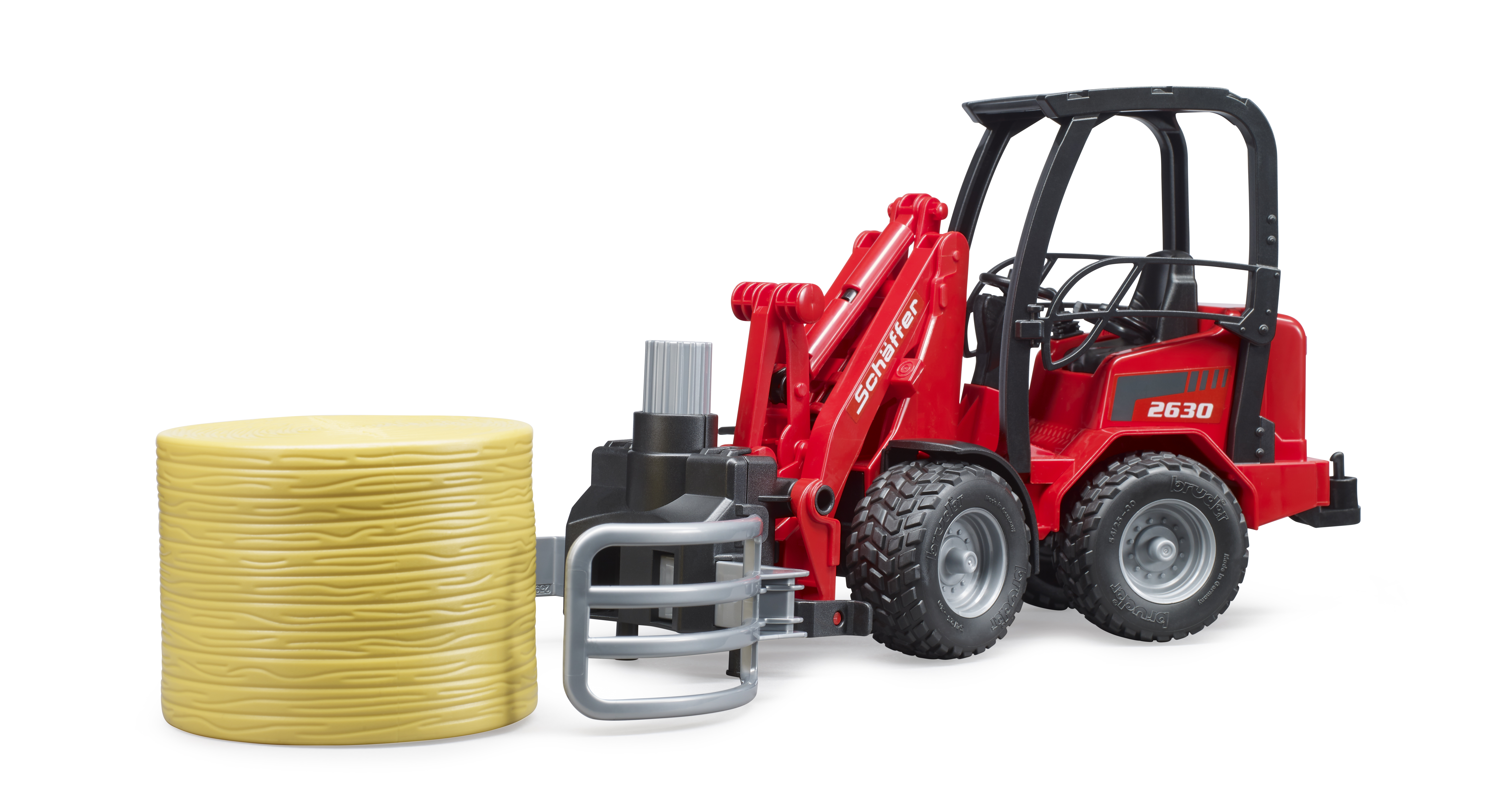 Cargador agrícola Schäffer 2630 con pinza para pac Cargador agrícola Schäffer 2630 con pinza para pac