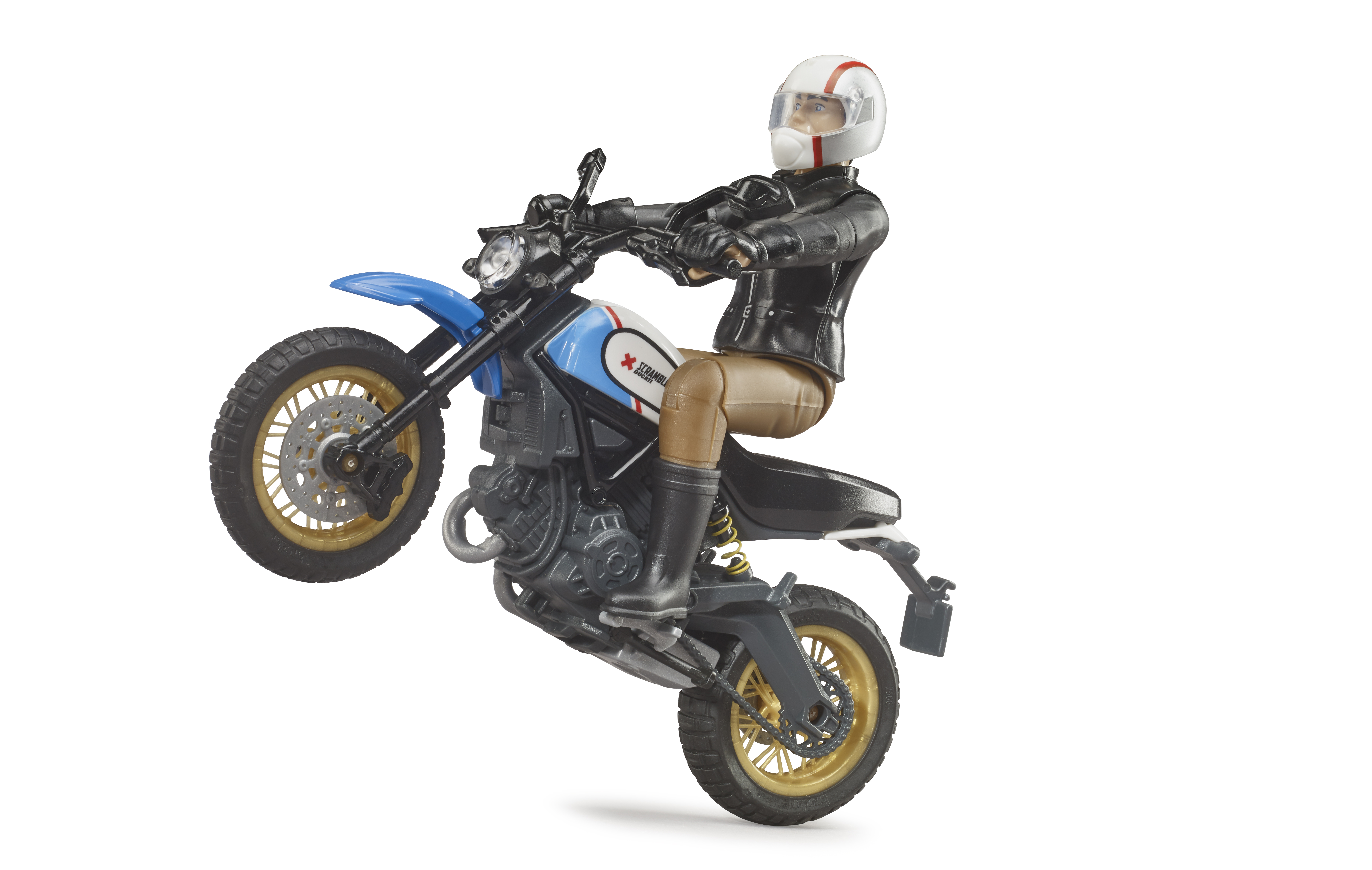 Scrambler Ducati Desert Sled con conductor