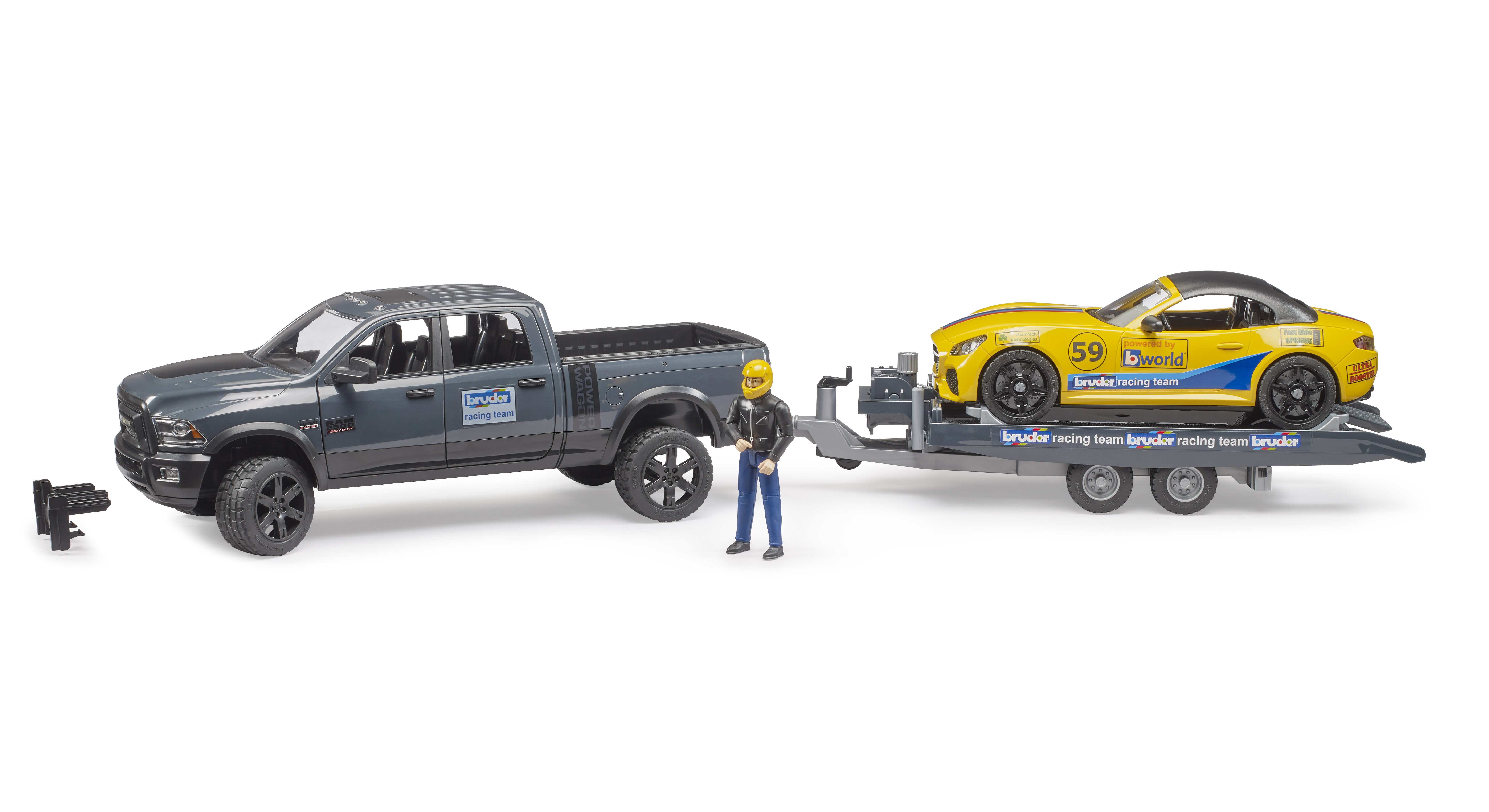 RAM Power Wagon y descapotable del equipo BRUDER