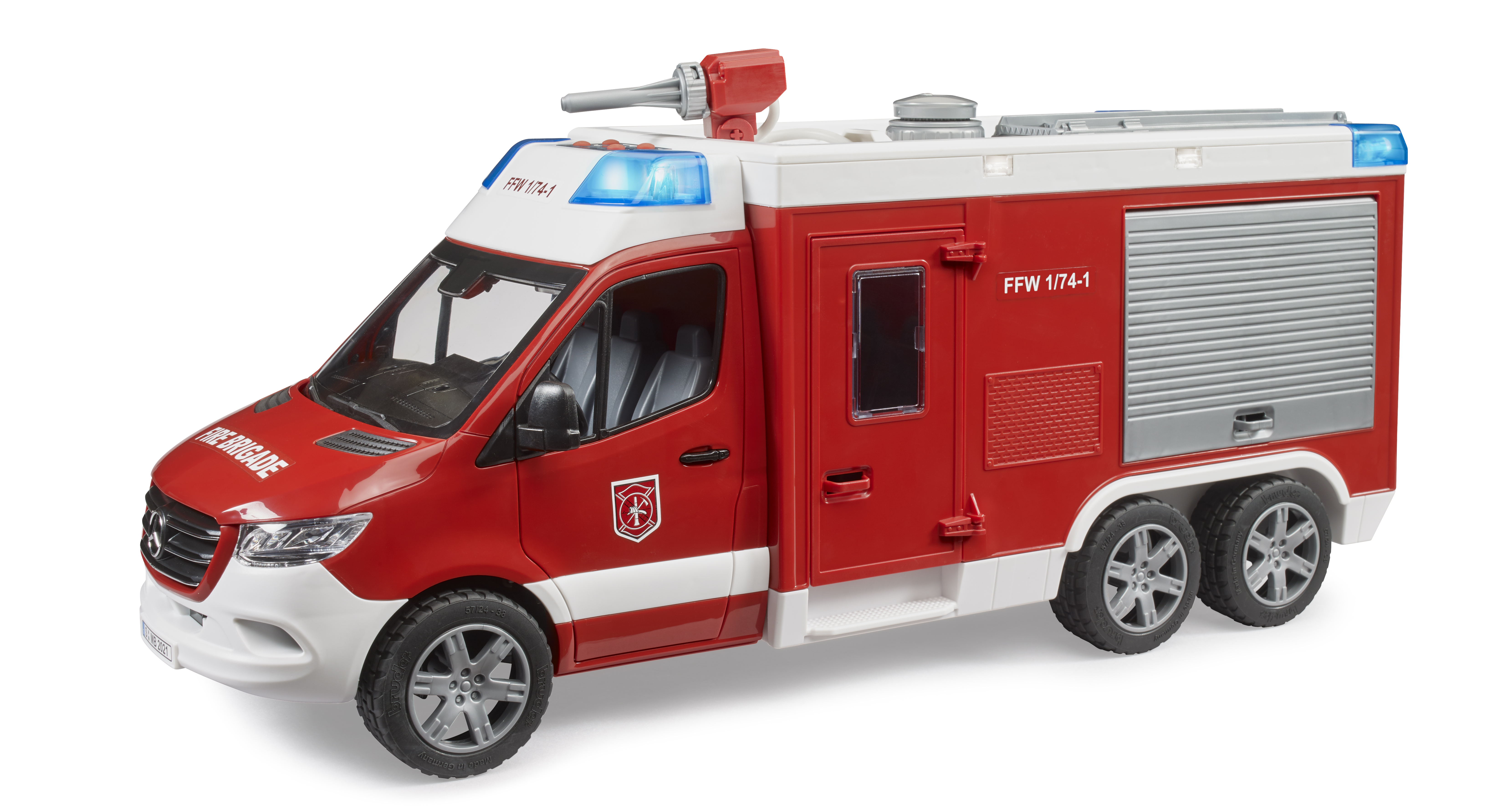 Camión de bomberos Mercedes-Benz Sprinter con módulo de luces y sonido