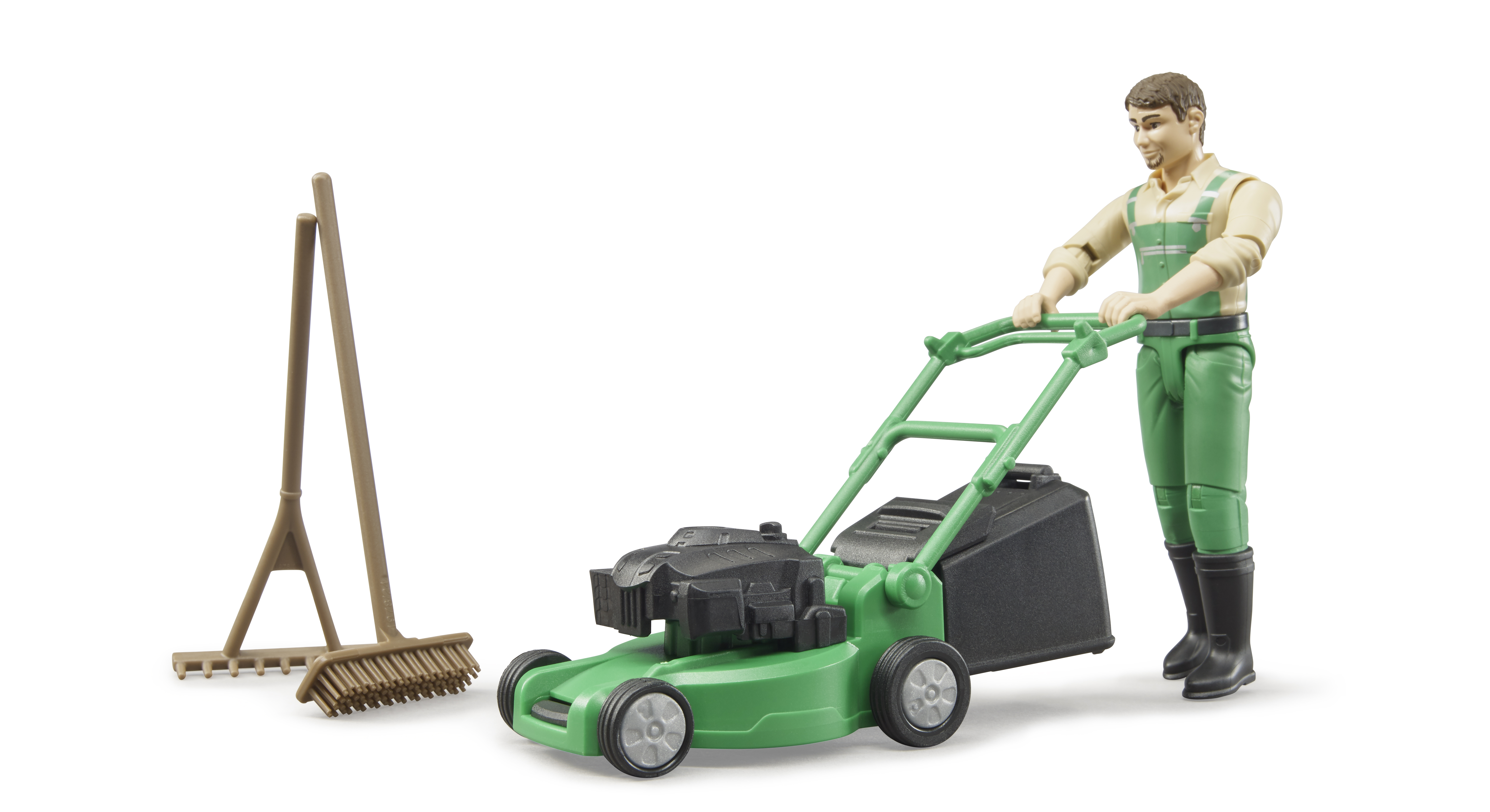 Jardinero bworld con cortacésped 