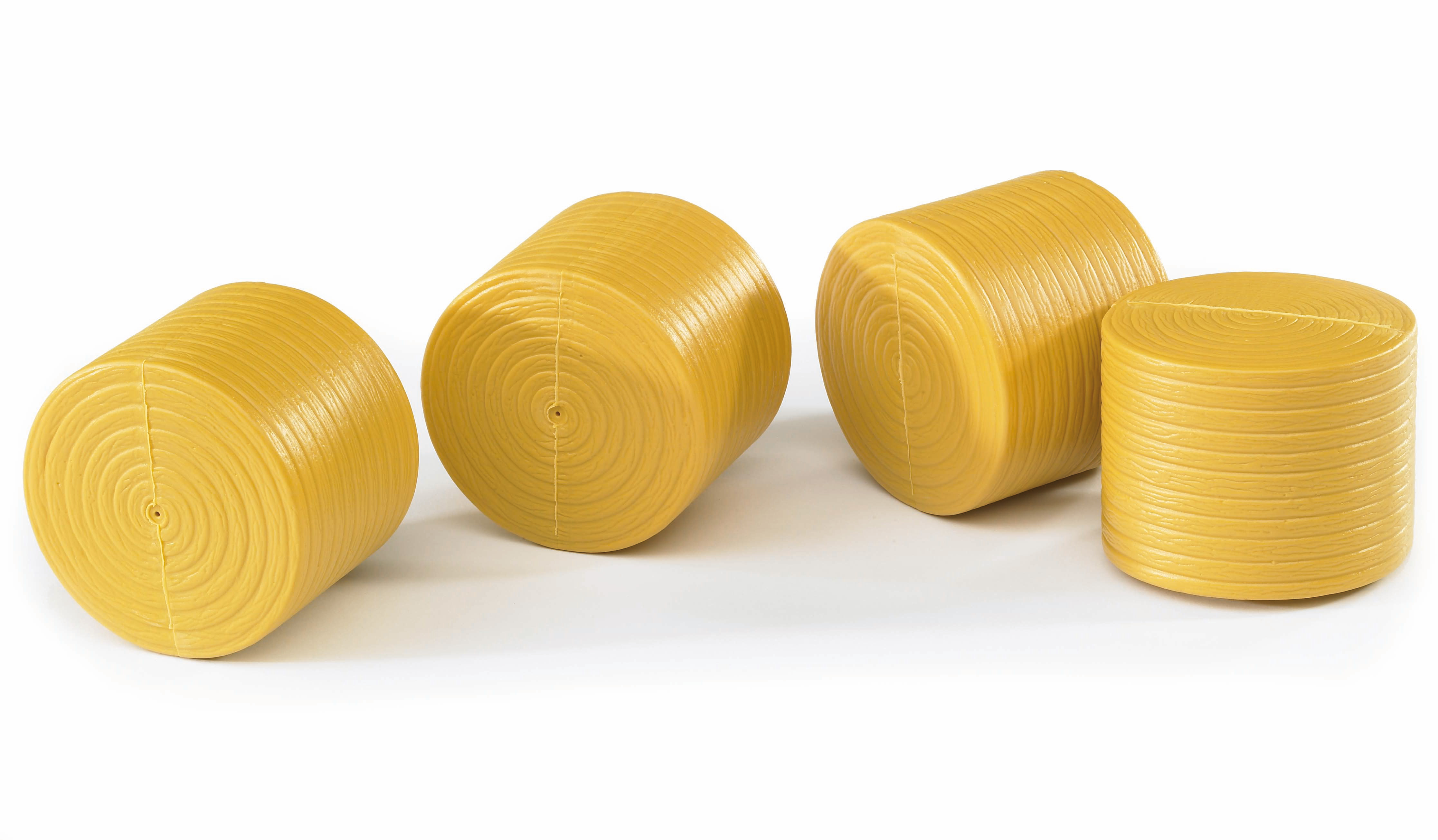 4 pacas redondas color ocre para Claas Rollant 250