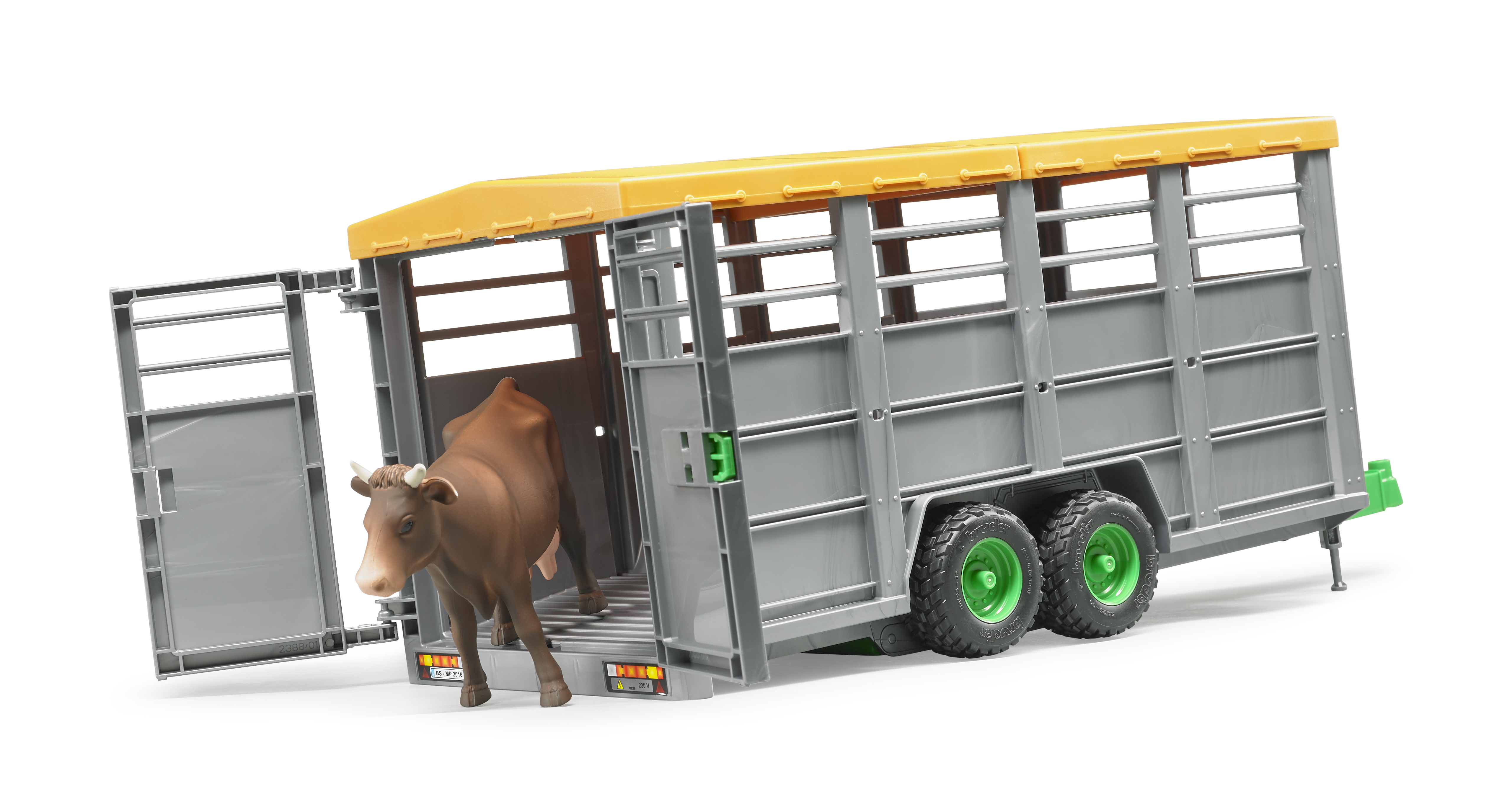 Remorque bétaillère avec vache  Remorque bétaillère avec vache