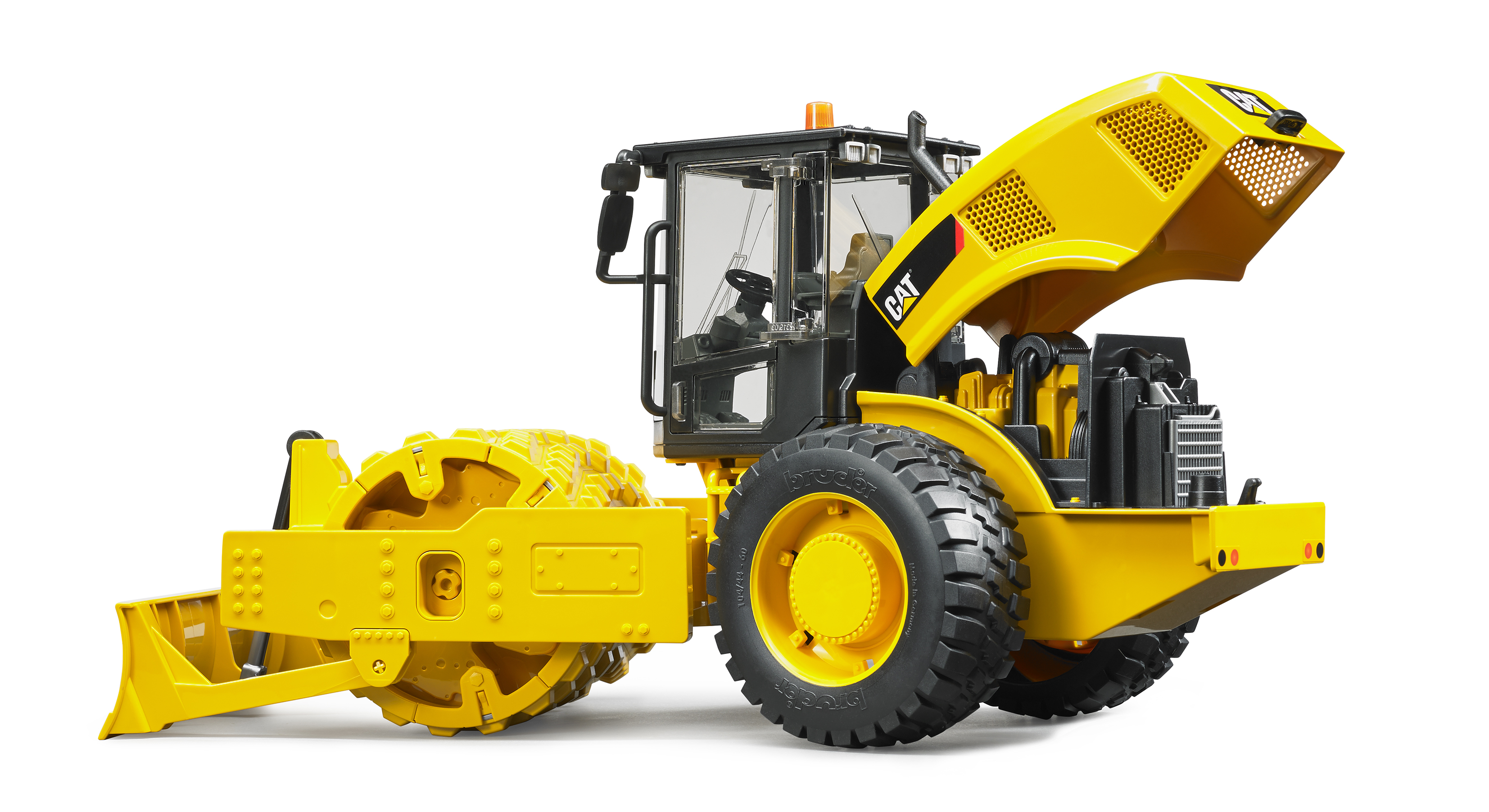 Cat® vibratory soil compactor with levelling blade