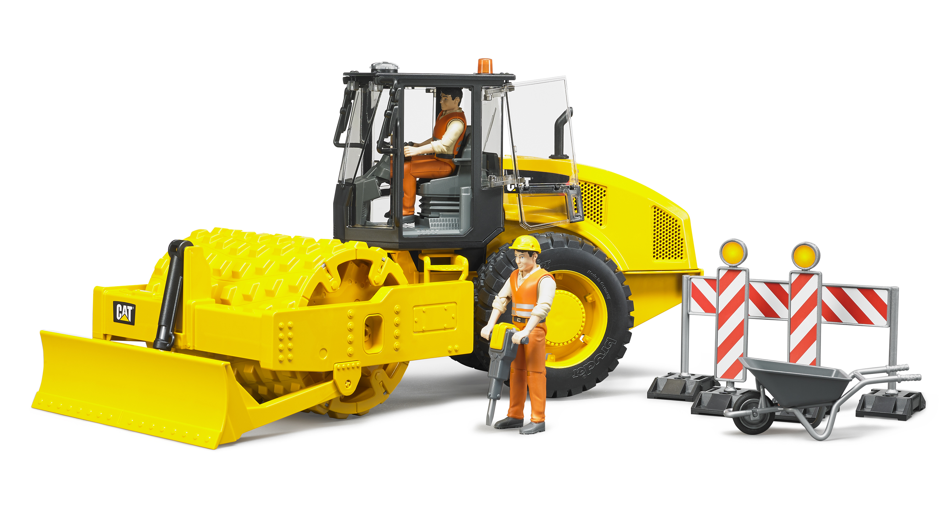 Cat® vibratory soil compactor with levelling blade