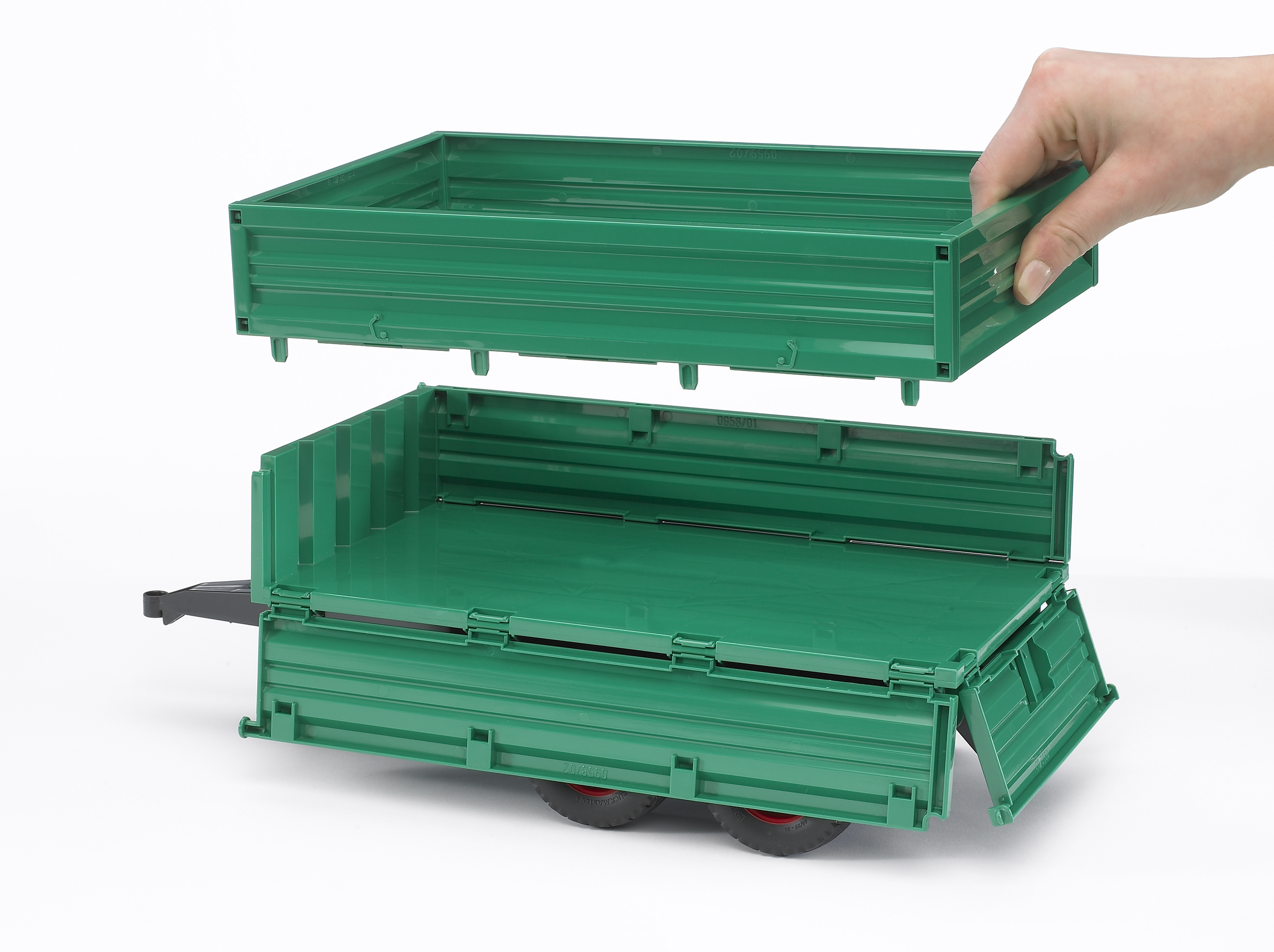 Remolque de eje tándem con caja de carga desmontable Remolque de eje tándem con caja de carga desmontable