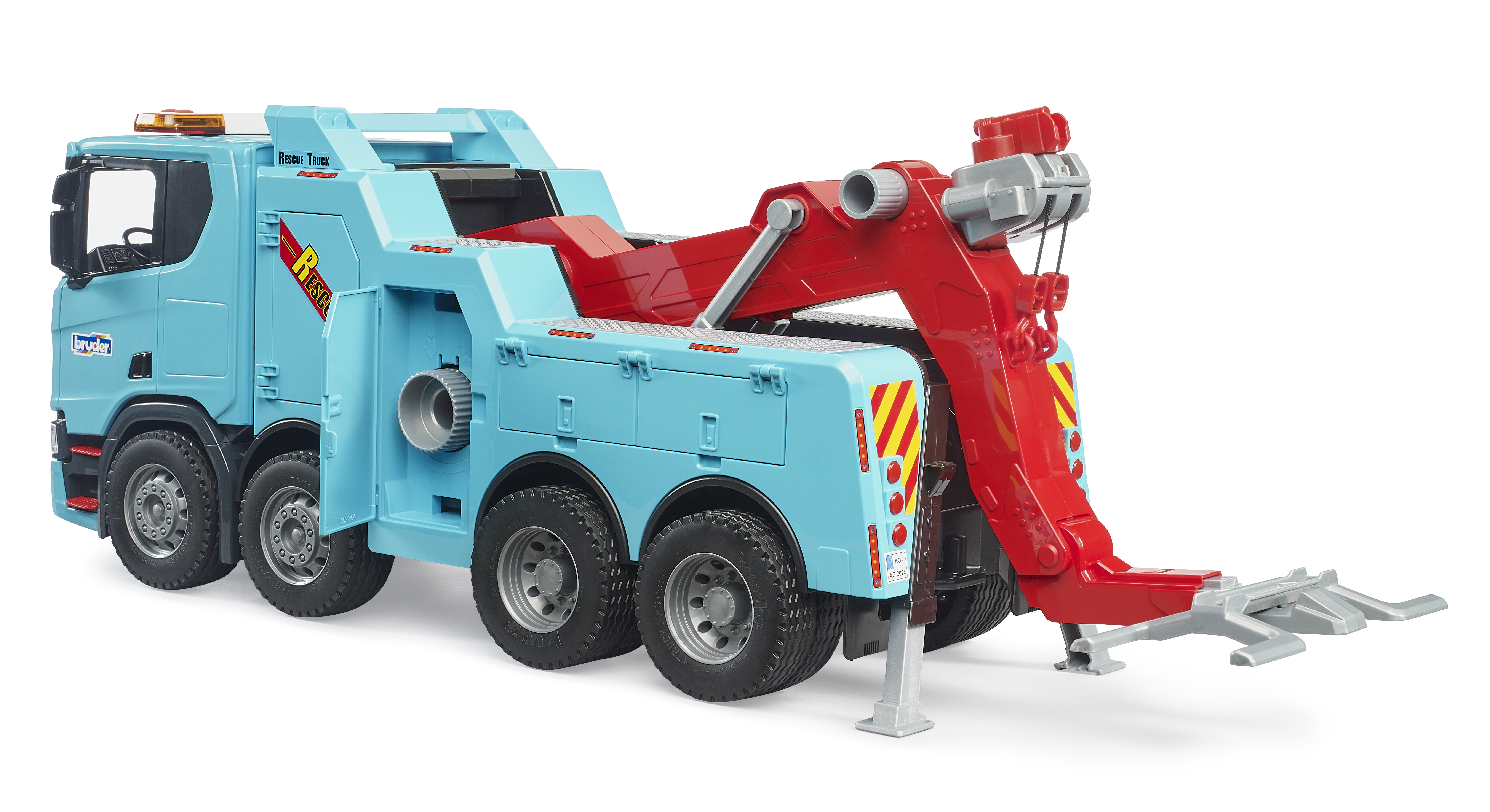 Camión-grúa de rescate y remolque Scania Super 560R con módulo de luces y sonido