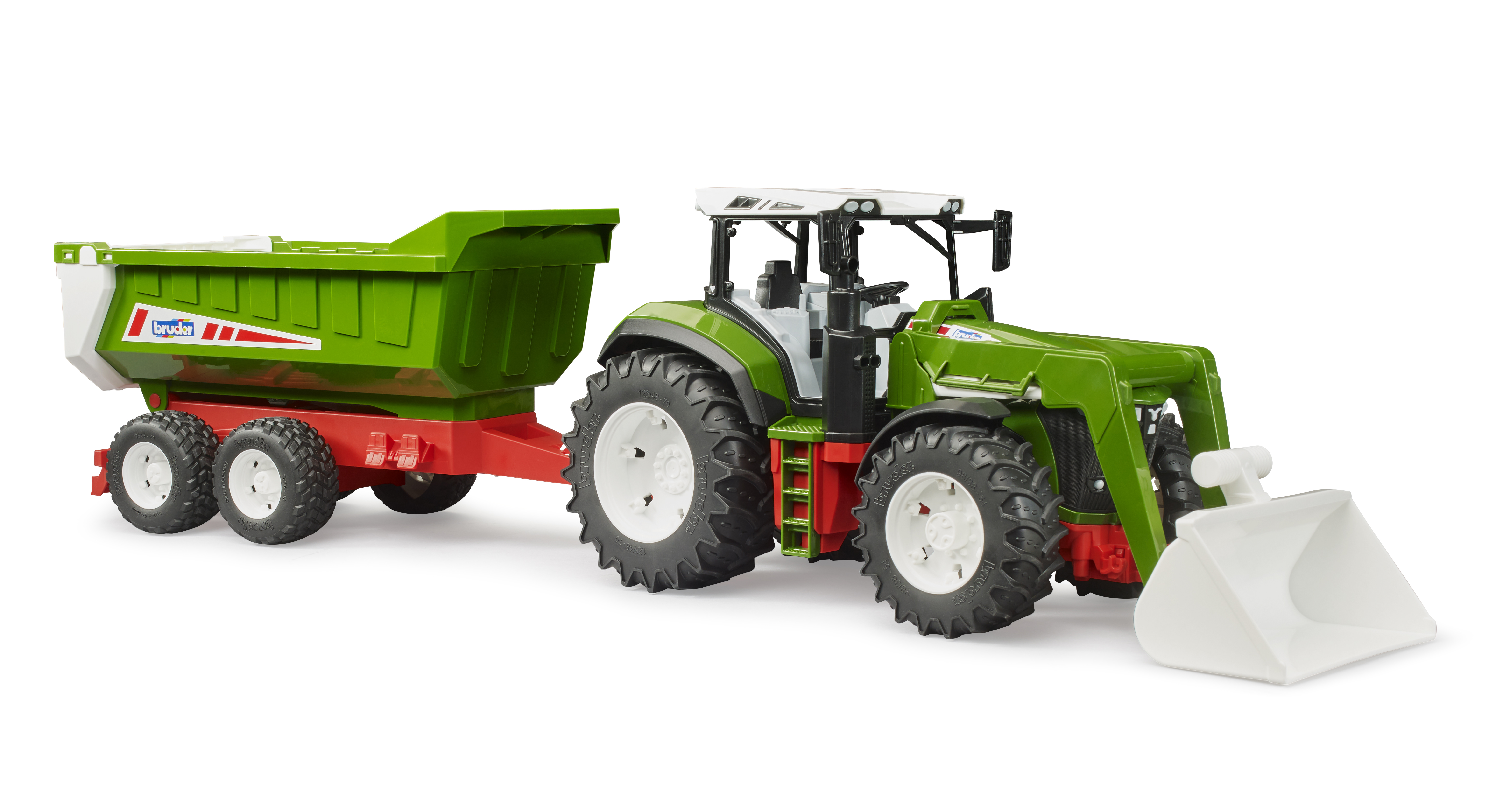Roadmax tractor with frontloader and rear tipper Roadmax tractor with frontloader and rear tipper