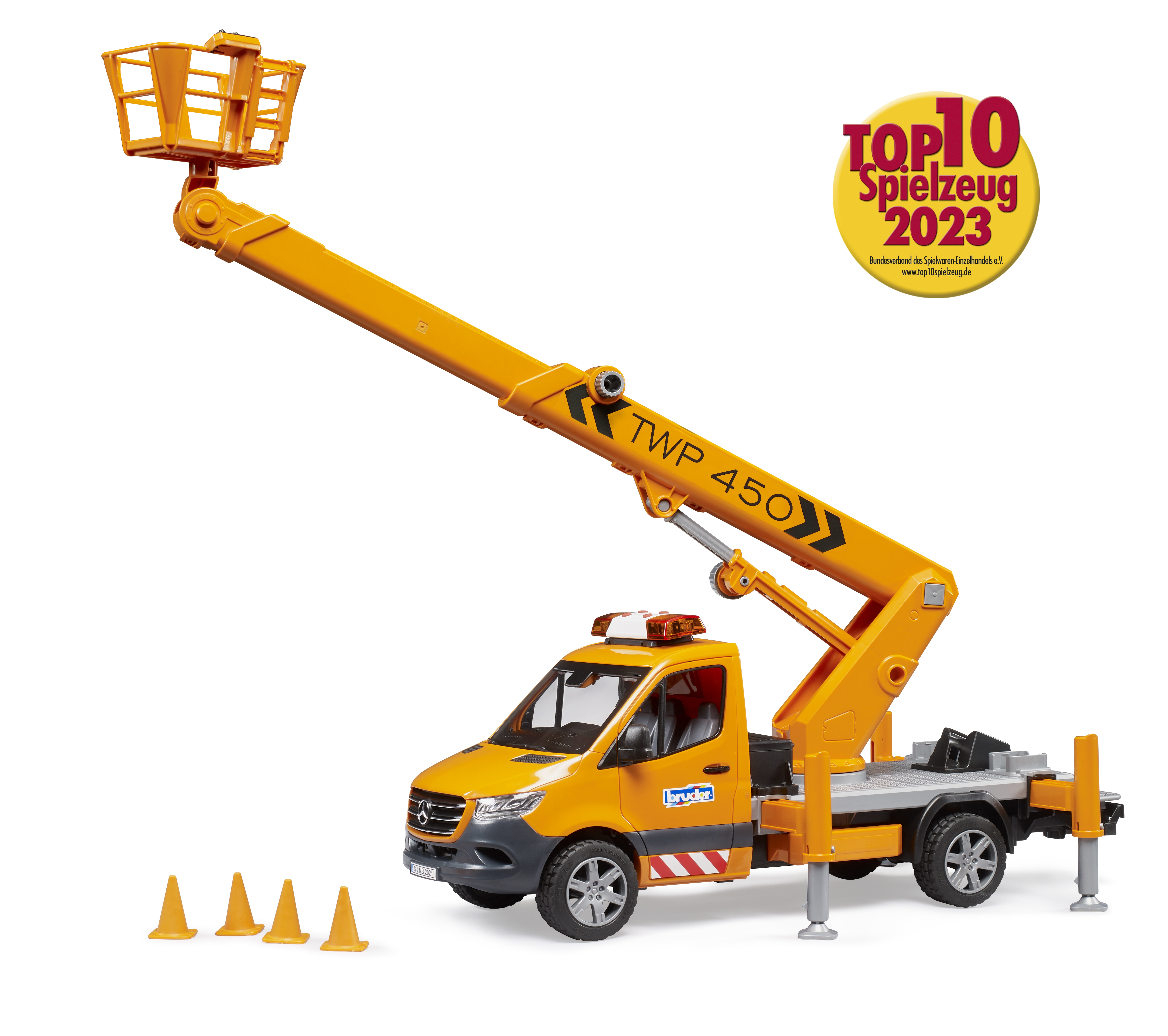 MB Sprinter with work platform and Light + Sound Module