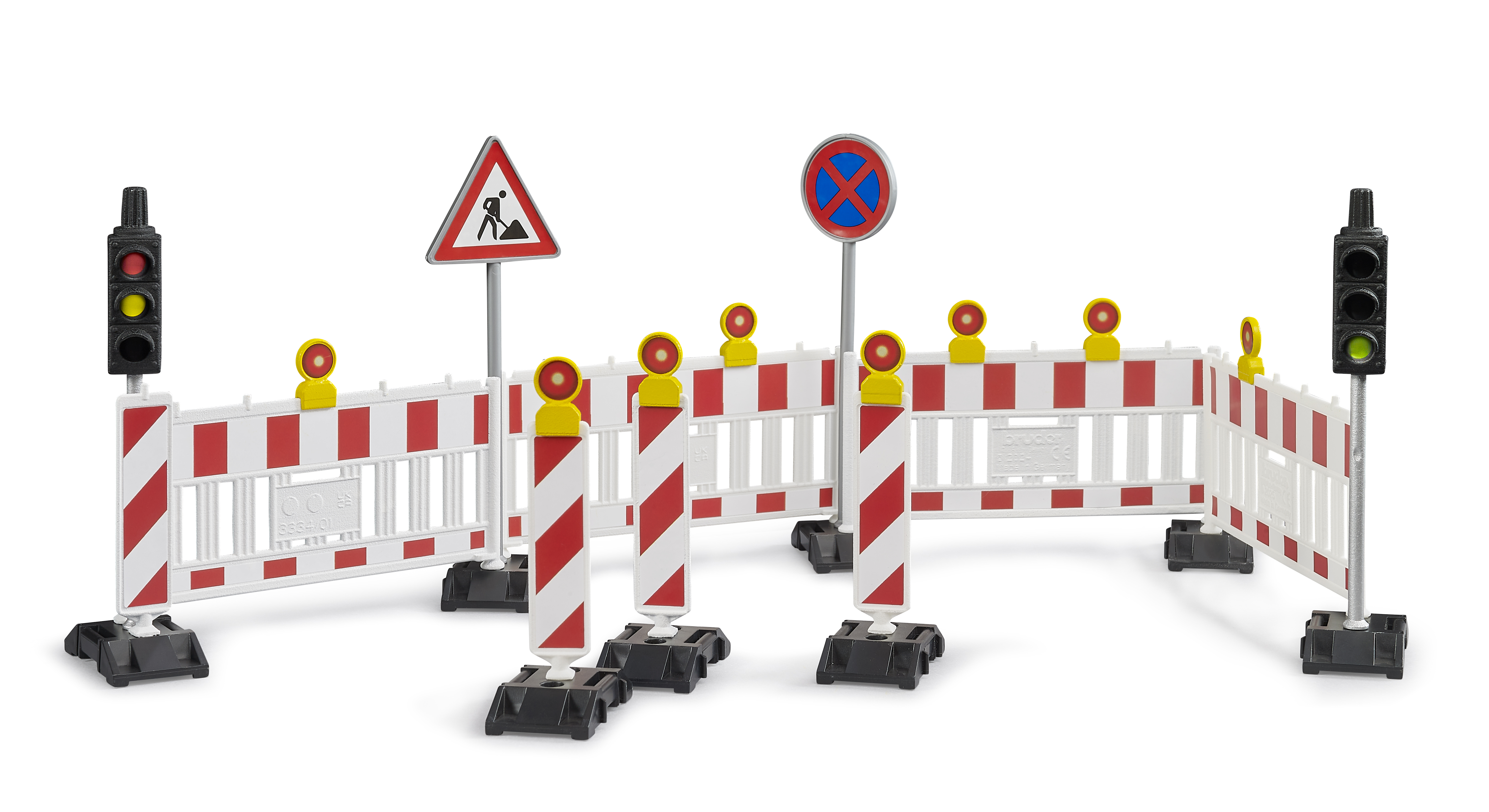 Traffic safety set with traffic light accessories