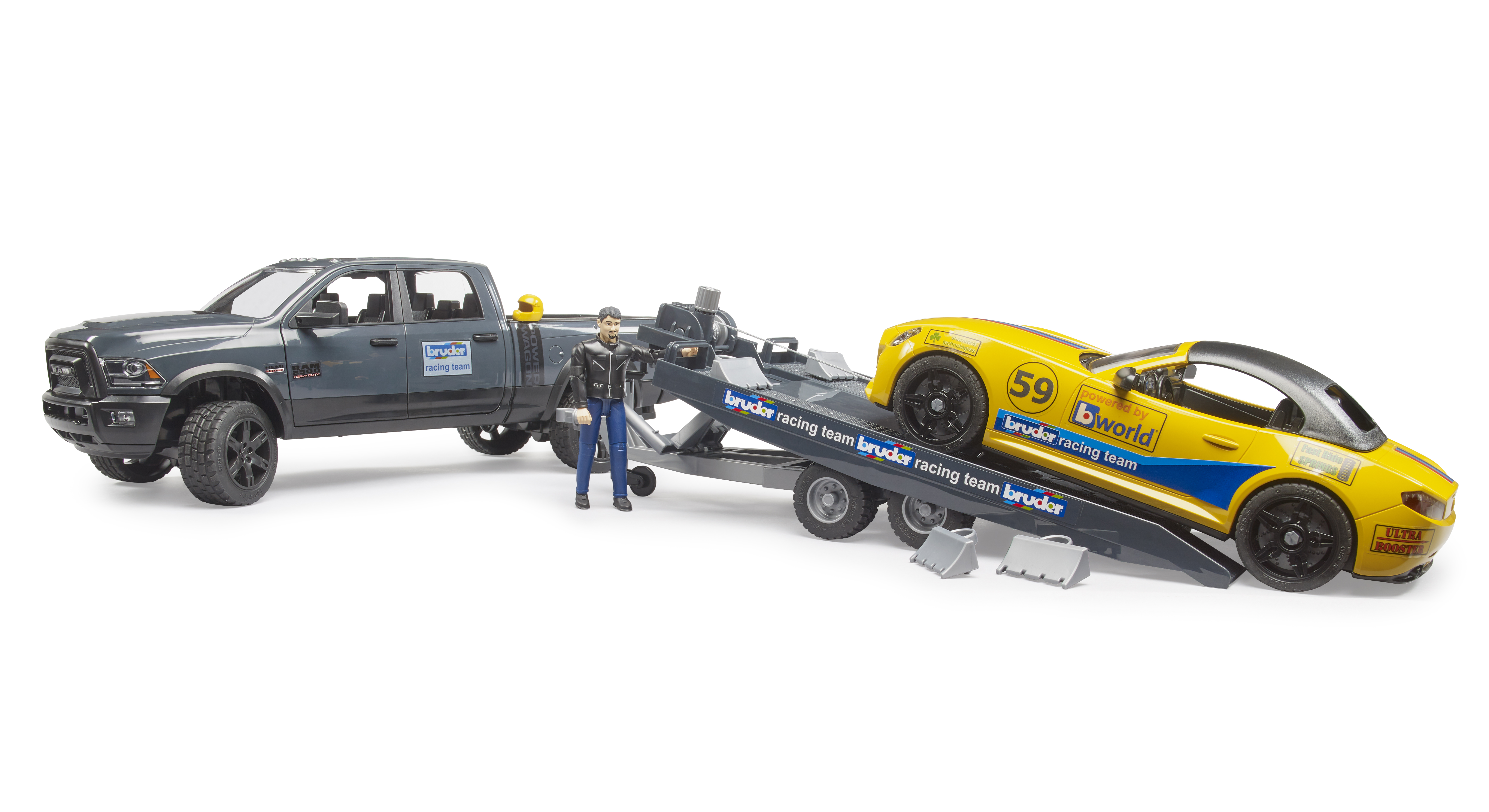 RAM Power Wagon y descapotable del equipo BRUDER RAM Power Wagon y descapotable del equipo BRUDER