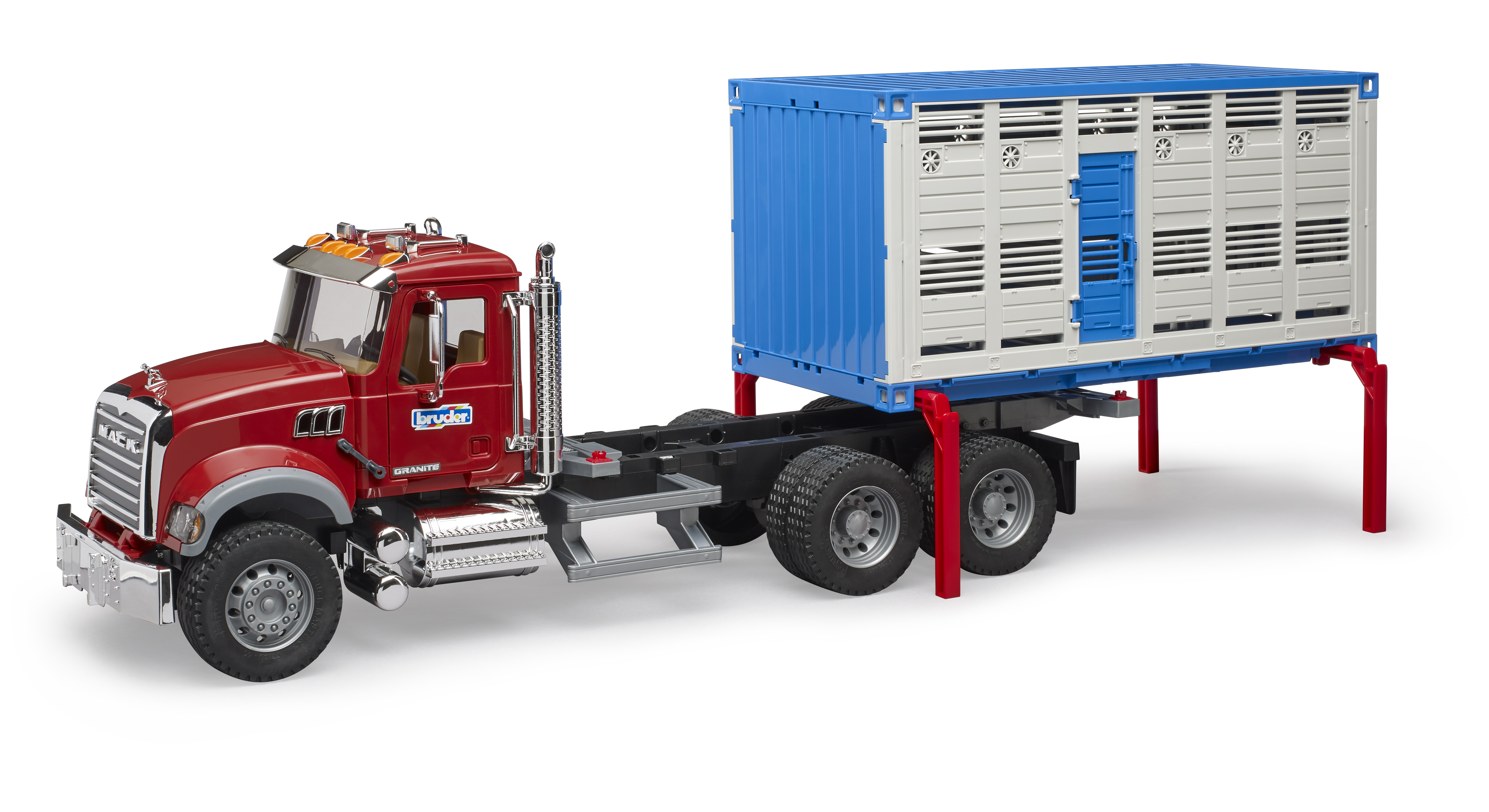Camion de transport d'animaux MACK Granite avec 1 compartiment pour bovins